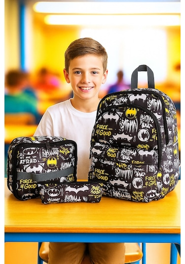 Newbag Yarasa Erkek Sırt Okul Çantası-3'lü Set Yeni Sezon