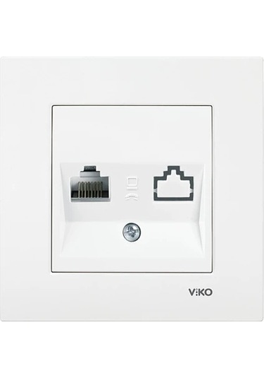 Viko Karre Tekli Data Prizi Çerçeve Dahil Cat3e