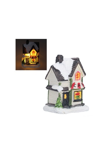 Yaozixa Kuruşluk Taşından Led Isınma Ev Modeli, Noel Hediyesi, Masaüstü Dekorasyon, Dahili Pil İle Sıcak Işık