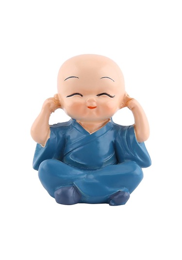 Reçine El Sanatları Süsleme Dört Küçük Buda Rahipleri Heykelciği Otomotiv Ev Dekorasyonu