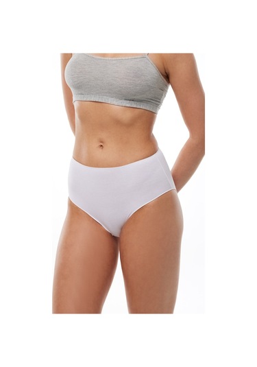 Malabadi Kadın Beyaz 6 Lı Paket Modal Yüksek Bel Slip Külot 1955 Beyaz