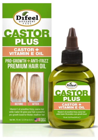 Difeel Castor + Vitamin E Saç Bakım Yağı 75ml