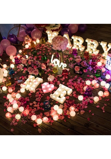 Jeehugo Kırmızı Kalp Şekilli Led Dekoratif Işık - Ip42 Su Geçirmez - Sadece Sıcak Beyaz Aydınlatma - 2xaa Pil İle Çalışır Pil Dahil Değil - Parti, Düğün, Ev Dekorasyonu İçin Uygun Kırmızı