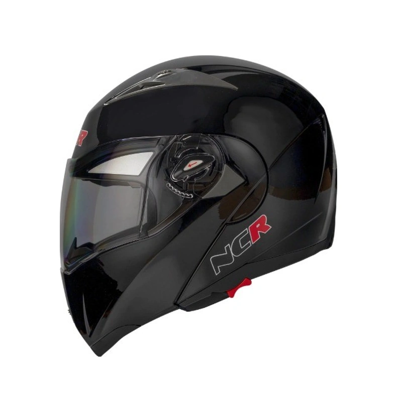 Ncr-158 Çene Açılır Gözlüklü E-ce Belgeli Kask Siyah