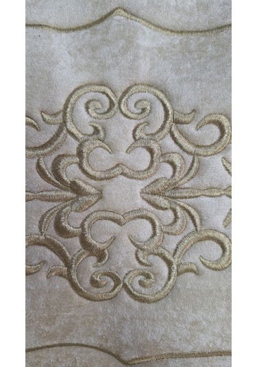 Laura Kadife Gold Nakışlı Hurç Küçük Boy 30x35x15 Cm Söz Çeyizlik Nişan Düğün Gelin Bohçası Vizon