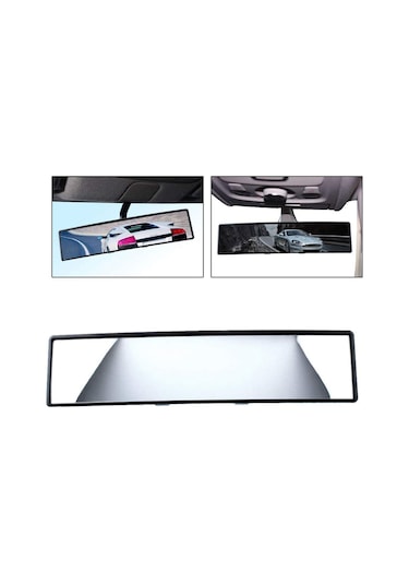 Ayna Makaslı Bombeli İç Dikiz Aynası 30 Cm Siyah