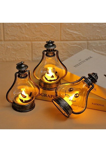 Cadılar Bayramı Balkabağı Feneri Siyah C Stili Diğer