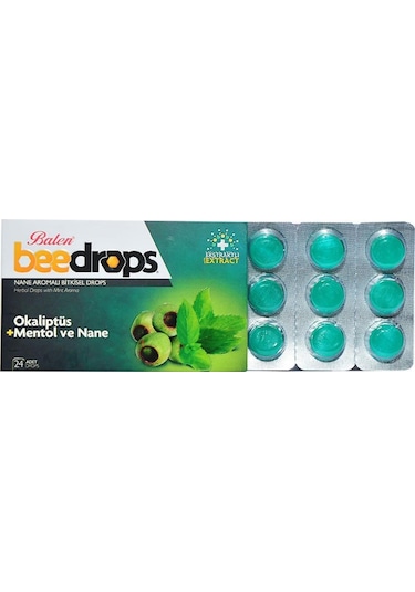Balen Beedrops Okaliptus Mentollü Nane Aromalı Drops 24 Adet 2 Adet