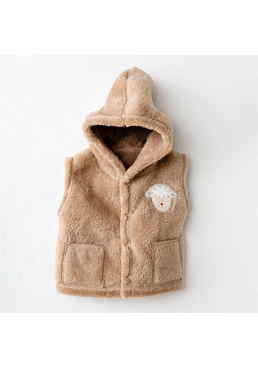 Andywawa Bebek Tinny's Sheep Peluş Yelek Bej Ac26163 Beige