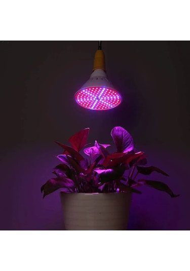 Reedark Bitkisel Büyüme Led Ampulü - Kırmızı Mavi Tam Spektrum, 80 Led, Gu10 Bağlantı Beyaz