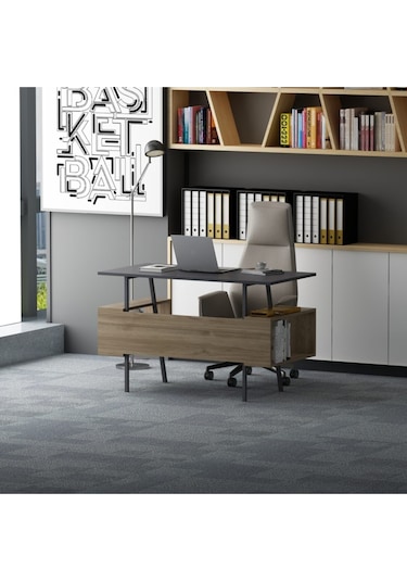 Ironi Çalışma Masası Antrasit Ceviz