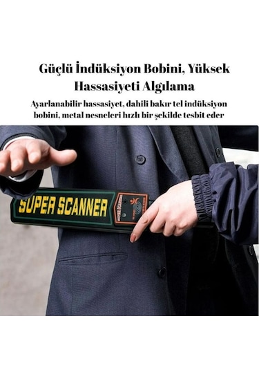 Hpytech El Tipi Metal Dedektörü Yüksek Hassasiyetli Güvenlik