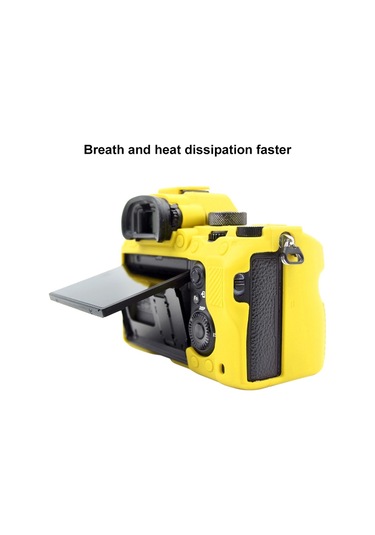 Sony A9 Ilce-9 / A7 Iıı/ A7r Iıı Sarı İçin Puluz Soft Silikon Koruyucu Kılıf Diğer