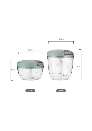 Zyzqstore 500/900 Ml Manuel Et Kıyma Sarımsak Kıyıcı Döndür Sarımsak Presi Çok Renkli Ev Dekorasyonu Çok Renkli