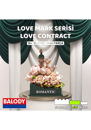 Balody Love Mark Serisi Love Contract Mini Blok Yapı Bloğu Seti