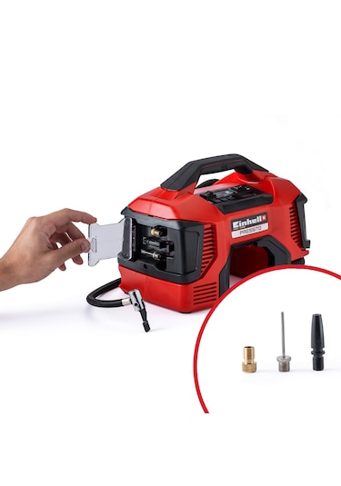 Einhell PRESSITO Hibrit, Akülü-Elektrikli Kompresör (Akü ve şarj cihazı dahil değildir) - 4020460