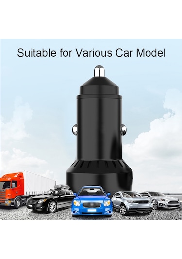 Ibd352 Alüminyum Alaşımlı Çift Arayüzlü Araç Şarj Cihazı, Özellik: Çift Qc3.0 36w