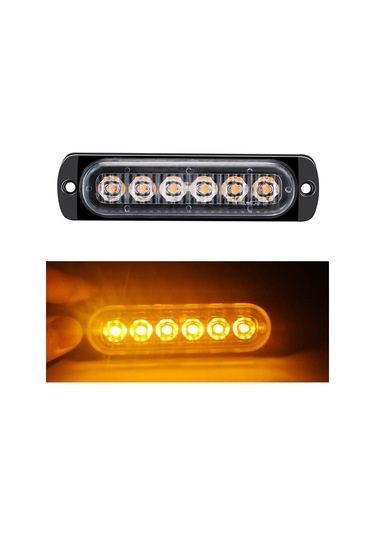 Reedark 12-24v Çok Fonksiyonlu Led Acil Durum Işığı - 16 Mod, Ip65 Su Geçirmez, 50.000 Saat Ömür Siyah