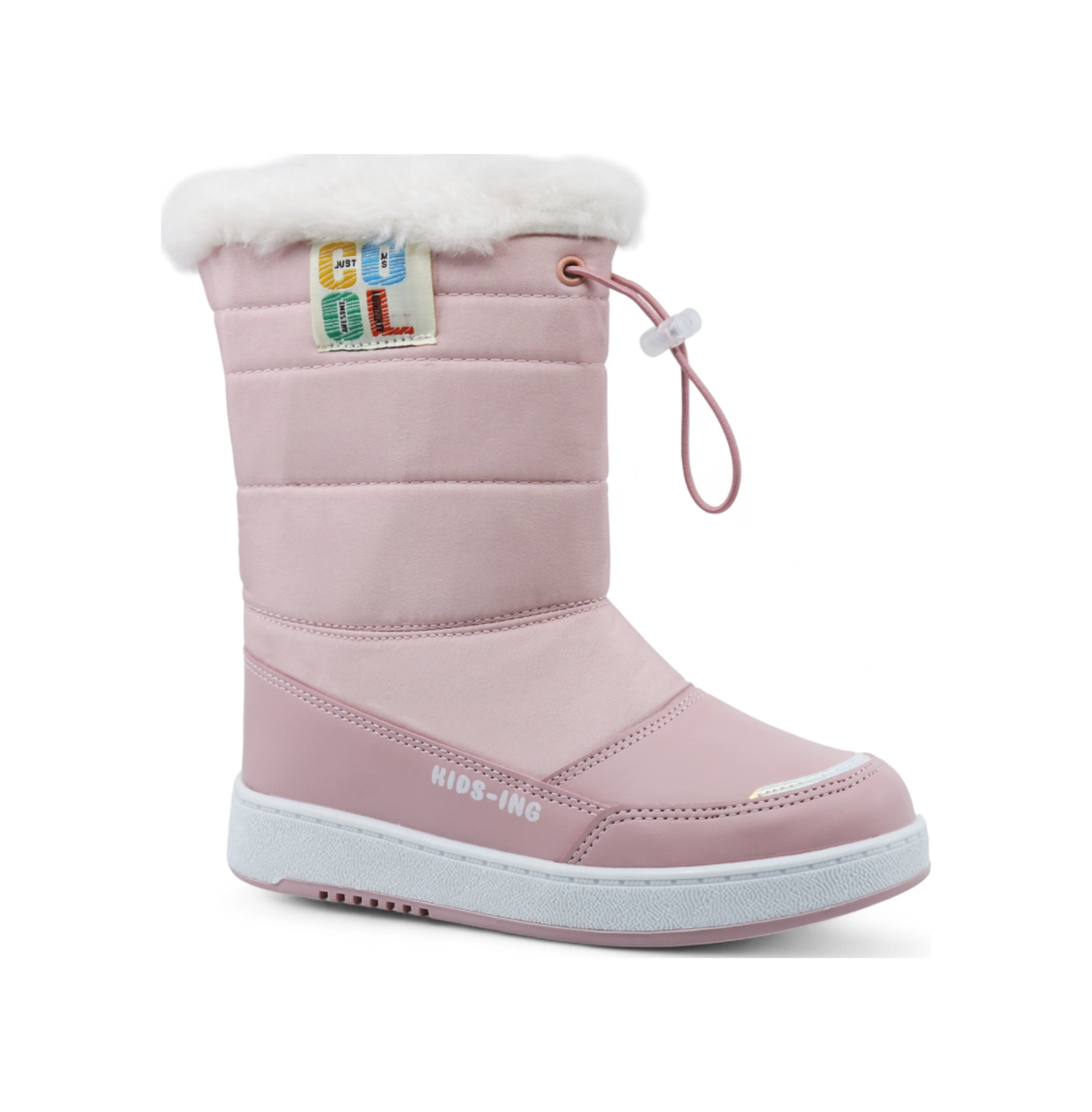 Khayt Belen Sıcak Astar Su Ve Soğuk Dayanıklı Ortopedik Kaymaz Taban Çocuk Bot Pudra