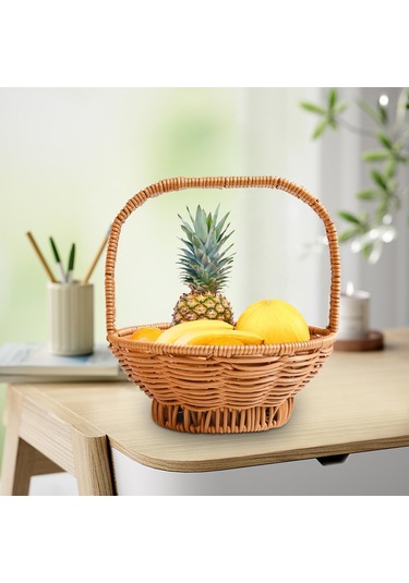 Homyl Açık Plaj Alışverişi Için Dokuma 14cmx25cm Kahverengi