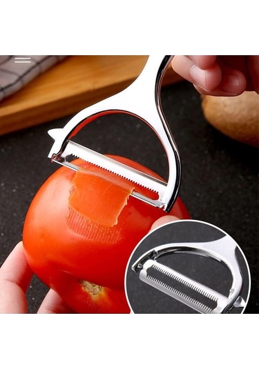 Ulzyvf Tırtıklı -tatlı, Soyucu Soyucu Soyma Siyah Siyah Patates Paslanmaz Mutfak Mordern Meyve İşlevli Ev Çok Cilt Çelik Bitkisel Bıçağı Bıçağı Artefakt Ağız 15x6cm - Dc Siyah