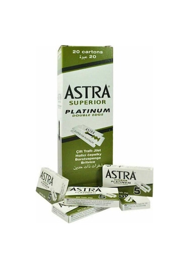 Astra Platinium Tıraş Jileti 5 x 20 Adet