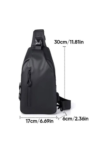 Leezsing Çapraz Askılı Çanta, Vücut Göğüs Omuz Çantası Erkekler Kadınlar İçin Günlük Omuz Sırt Çantası, Seyahat Yürüyüş İçin Usb Şarj Portlu Su Geçirm-1127 Diğer