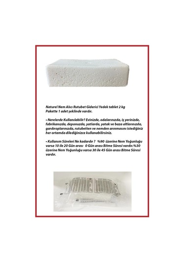 2 Kg. Nem Alıcı Yedek Tablet Naturel