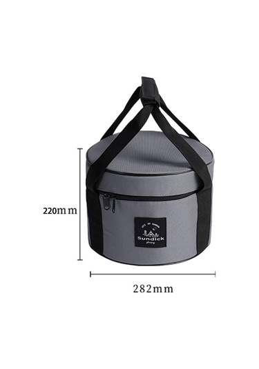 Suntek Büyük Kapasiteli Kamp Çantası Taşınabilir Aşınmaya Gri