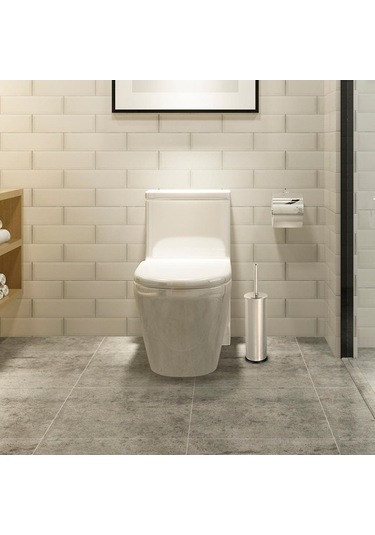 Paslanmaz Wc Fırçalık Krom