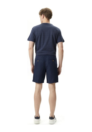 Nautica Nautıca Erkek Lacivert Classıc Fıt Bermuda Düz B45106t Lacivert