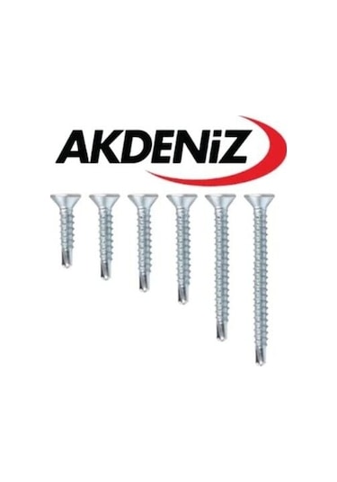 Akdeniz Yhb Yıldız Matkap Başlı Vidalar 4.8 60 25 Adet 1 Adet Bits Ucu Hediyeli 1