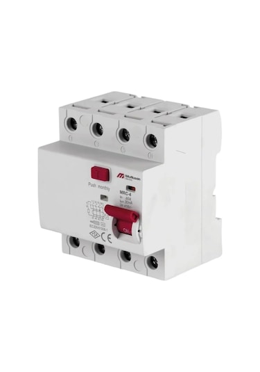 80a 4 Kutup 30 Ma Kaçak Akım Koruma Rölesi