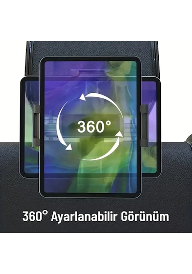 Evrensel Araç İçi Koltuk Başlığı Telefon Tablet Tutucu 360