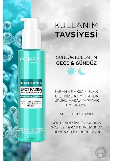 L'Oreal Paris Bright Reveal Serum İçerikli Temizleme Jeli 150 ML
