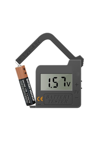 Yaozixa Dijital Ekranlı Pil Testeri - 1.2-4.8v Aralığında Pil Voltajı Ve Kapasitesi Testeri Aa, Aaa, D, C, Lityum, Cr2032 Vb.