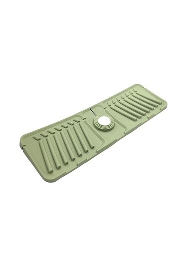 Novahub Sarı Musluk Mat Çok Fonksiyonlu Lavabo Drenaj Mat Tezgah Koruyucu Sıçramaya Dayanıklı Ped Silikon Mutfak İçin Sarı