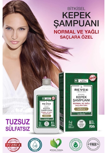 Revox Bitkisel Kepeğe Karşı Etkili Normal Ve Yağlı Saçlar İçin Şampuan 360 ML