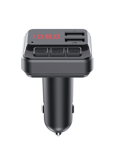 Symbee Siyah Araç Şarj Cihazı - Bluetooth Müzik Oynatıcı, Fm Transmitter, 2 Usb Port, Telefon Cevaplama, Sigara Çakmaklı 3.1a