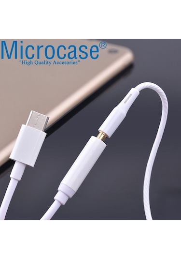 Xiaomi Mi 8 Lite Type-C Kulaklık Dönüştürücü 3.5 Mm Jack Adaptör