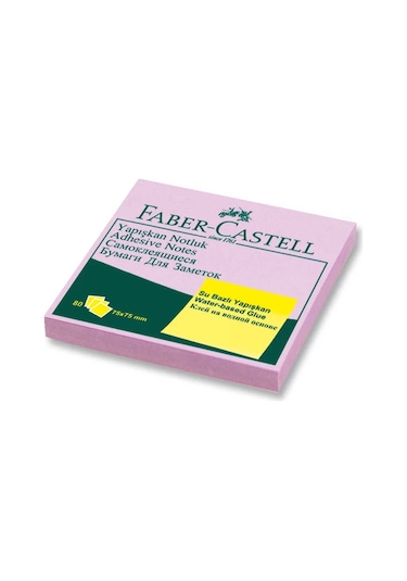Faber Castell Yapışkan Notluk Harmony 75 X 75 Mm Mor