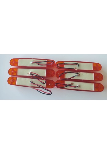 6 Adet Kalın Neon Led Lamba Turuncu 12-24 Volt