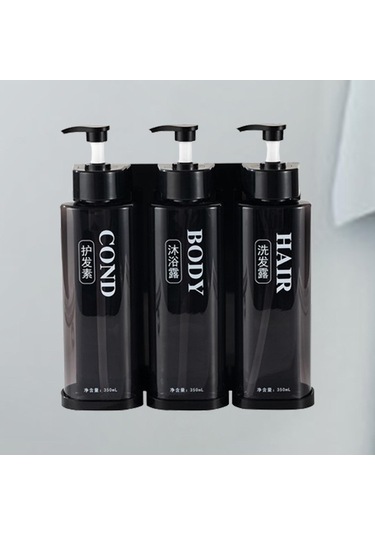 Suntek Magideal Doldurulabilir Pompa Şişesi 3 Kafa Koyu Kahverengi