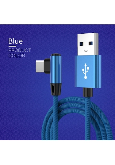 Olaf 90 Derece Dirsek 5a Usb C Şarj Kablosu - Samsung Uyumlu Xiaomi Hızlı Şarjbej1m