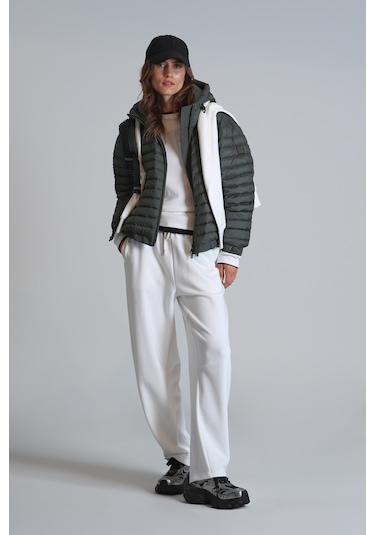 Lufian Kadın Elen Kaz Tüyü Mont 122120029 Yeşil Yeşil