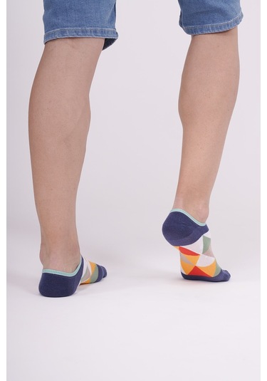 The Socks Company 3 Çift Özel Kutulu Erkek Görünmez Çorap 23SDCR154P Gri