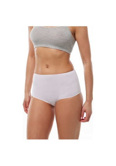 Malabadi Kadın Beyaz 2 Li Paket Geniş Kenarlı Modal Külot 1053 Beyaz