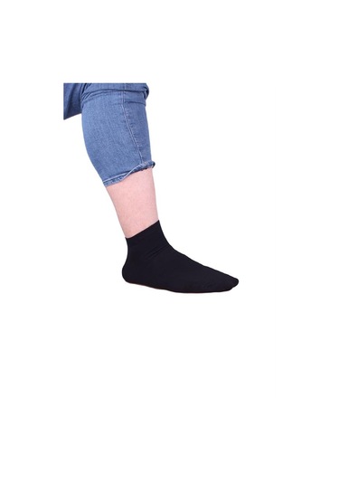 Starbattal Erkek Büyük Beden Bambu Dikişsiz Altılı Paket Patik Çorap 11903 SIYAH - Siyah