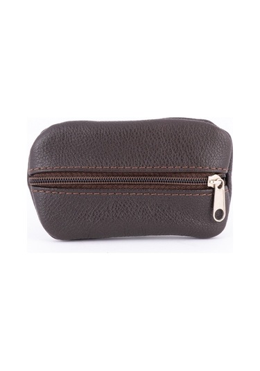 604 Model Kahverengi Hakiki Deri Anahtarlık