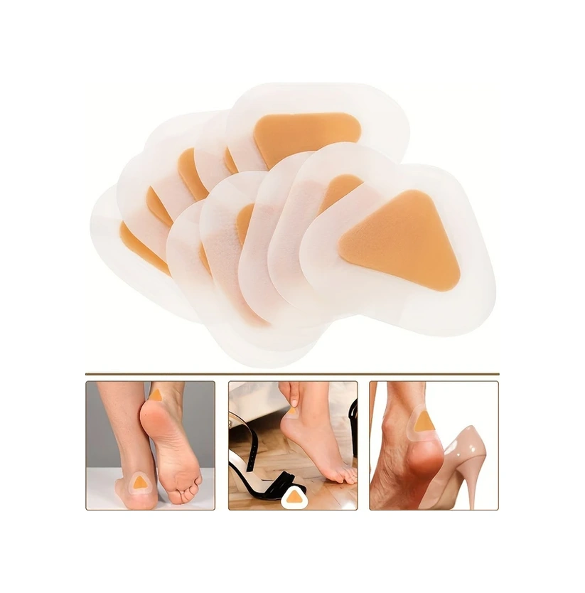 Gateesat Açık Bej 100 Adet Kaymayı Önleyen Ayak Bileği Pedi Seyahat Koruyucu